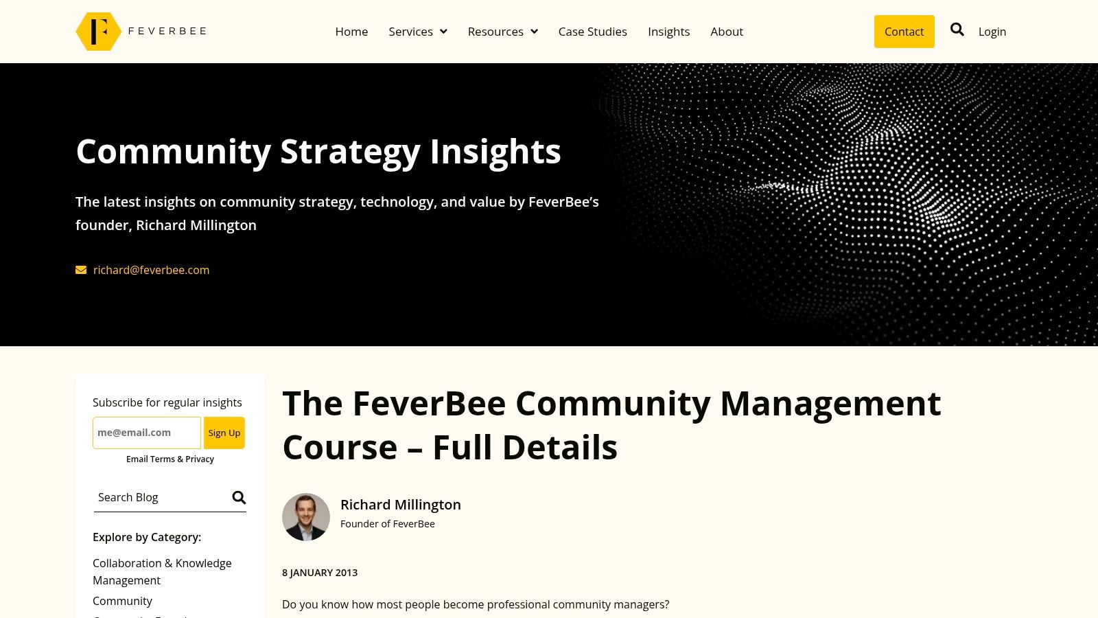 FeverBee (Community Management Course)