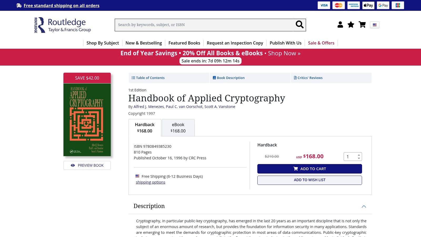 CRC Press / Routledge (Taylor & Francis)