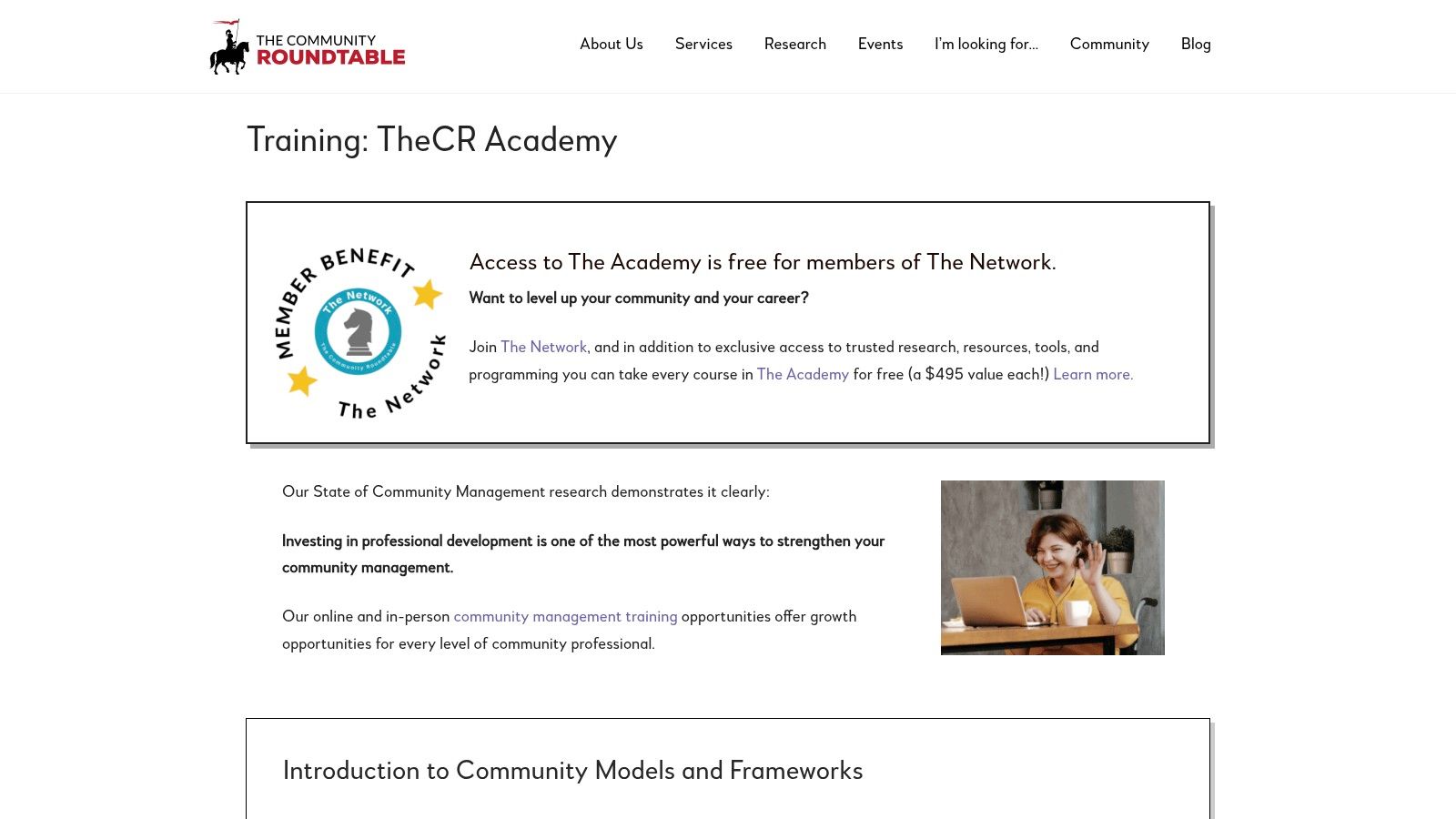 The Community Roundtable (TheCR Academy)