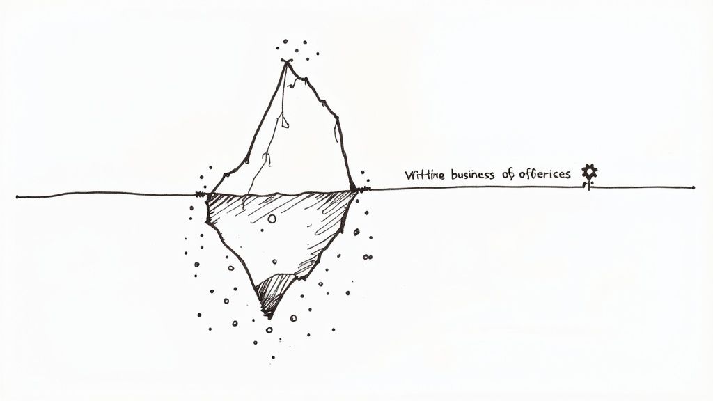 An office worker analyzing productivity charts on a computer screen.