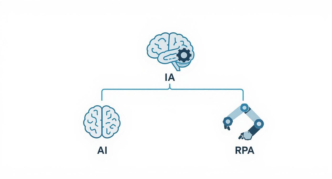 Infographic about what is intelligent automation