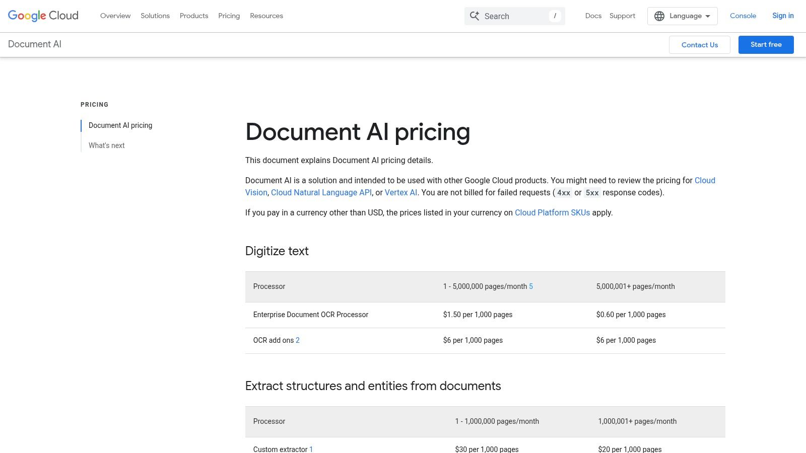 Google Cloud Document AI (Invoice Parser)