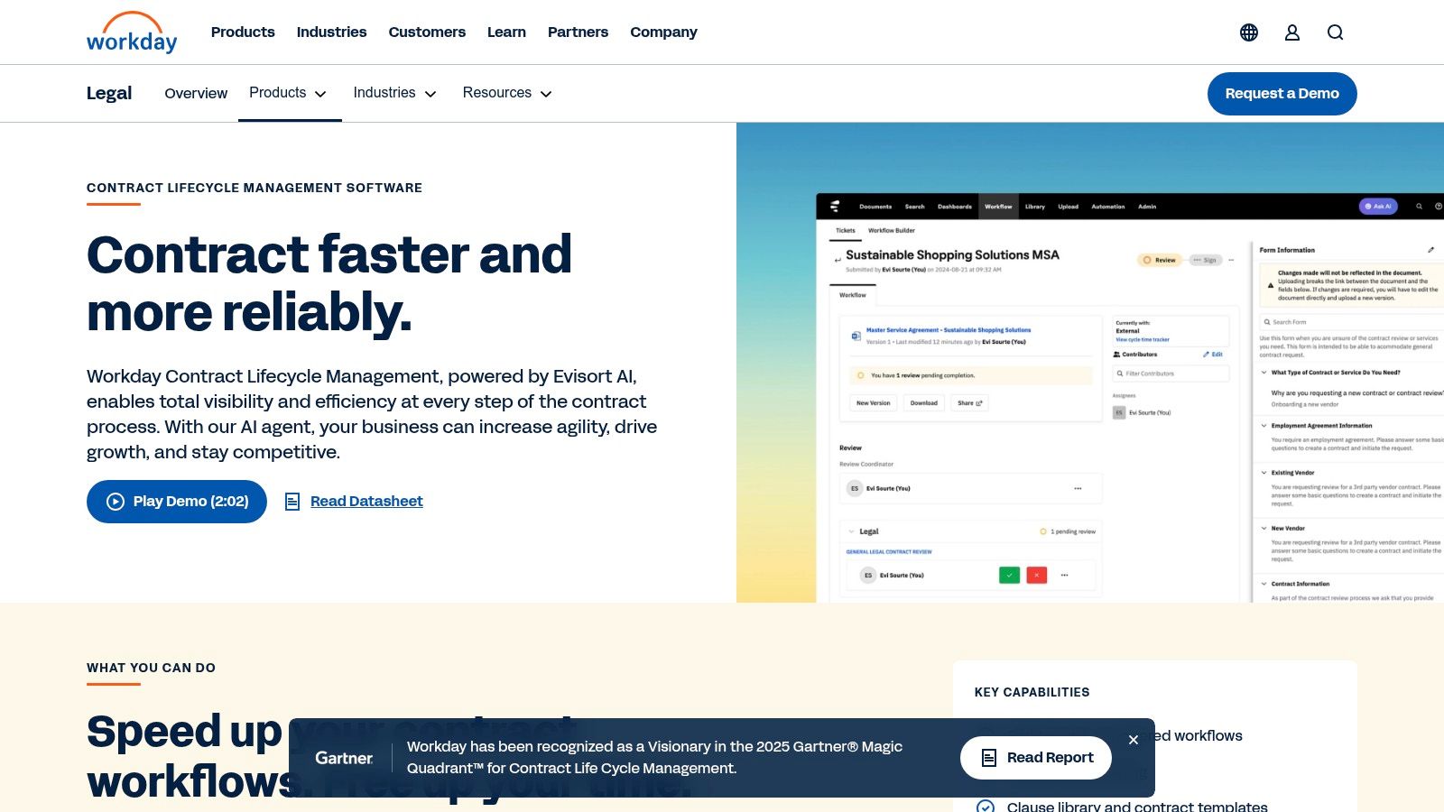 Workday Contract Lifecycle Management (powered by Evisort AI)