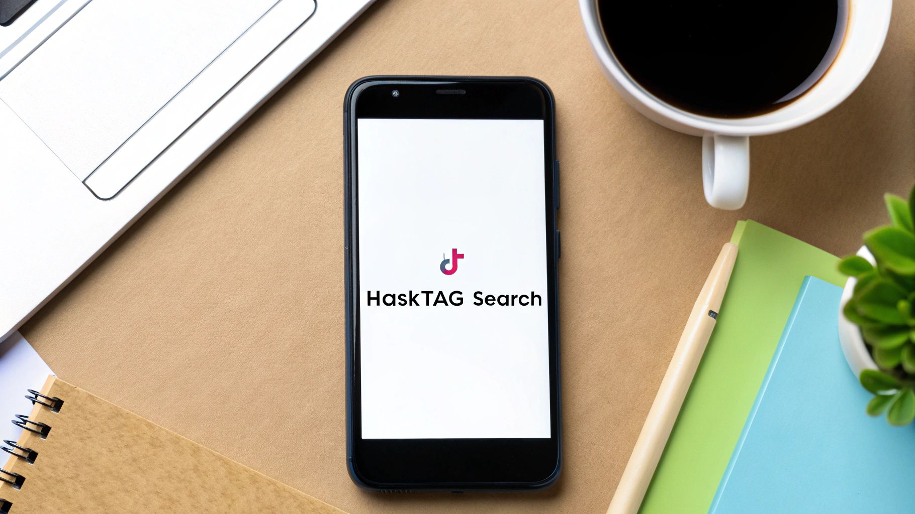 A person analyzes TikTok creator profiles and data on a tablet to vet potential partners.