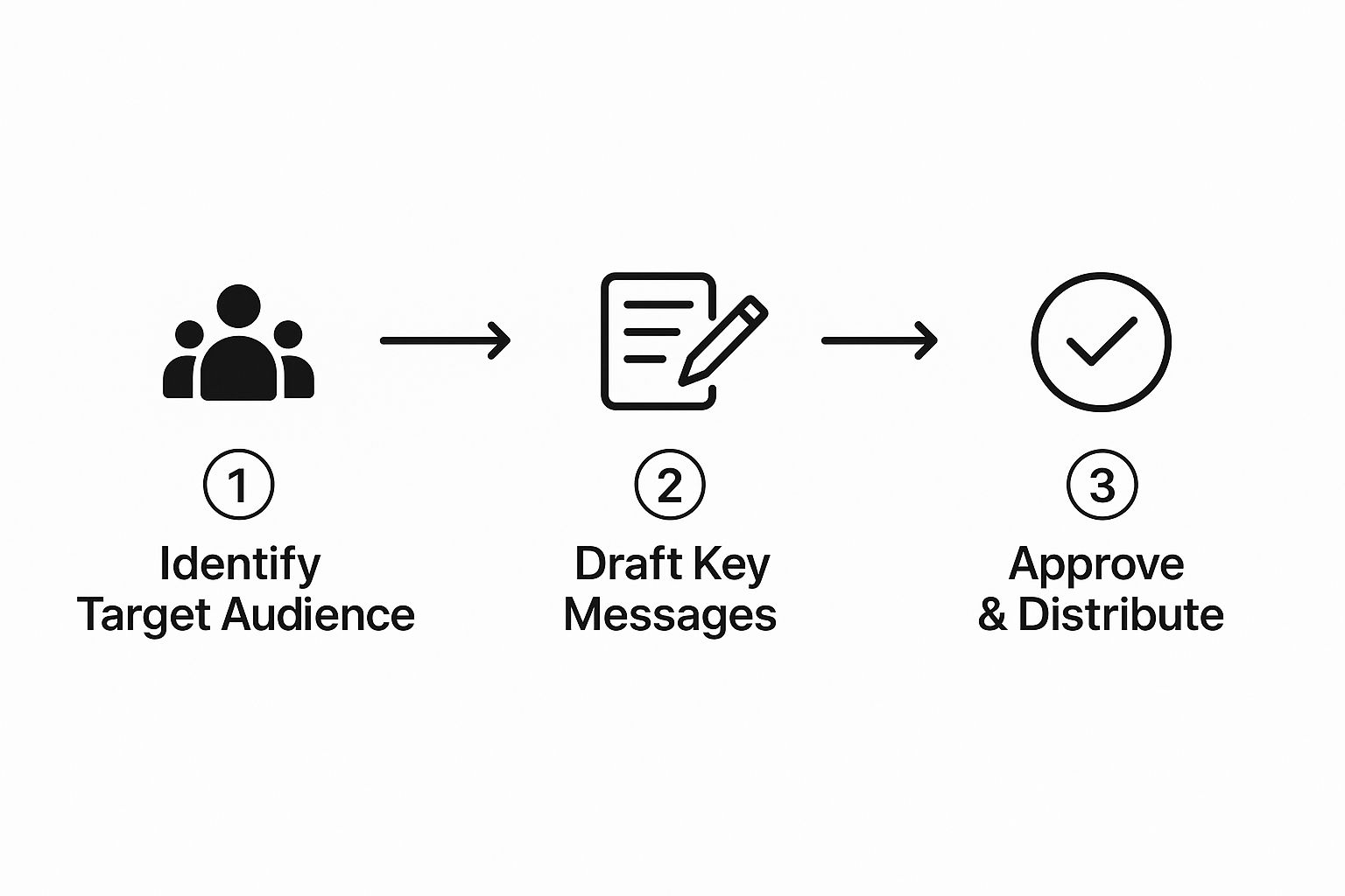 Mapping out a crisis communication approval flow to ensure speed and accuracy.