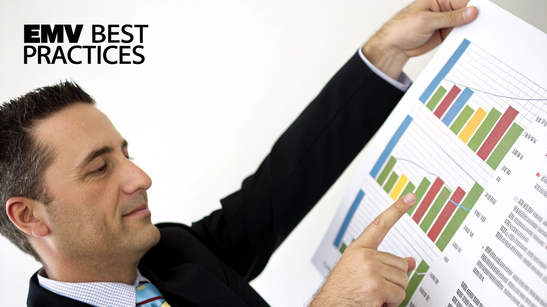A focused view on a dashboard highlighting the importance of using accurate, customized data for EMV calculations.
