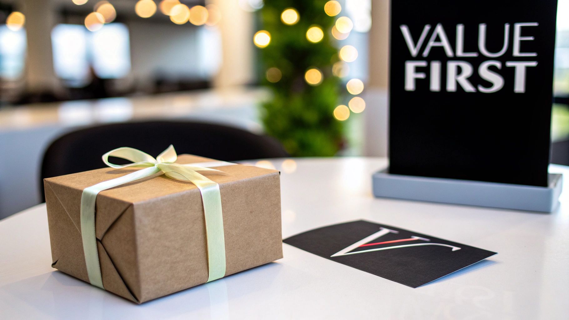 An example of the value-first influencer outreach template, offering a gift before asking for a collaboration.