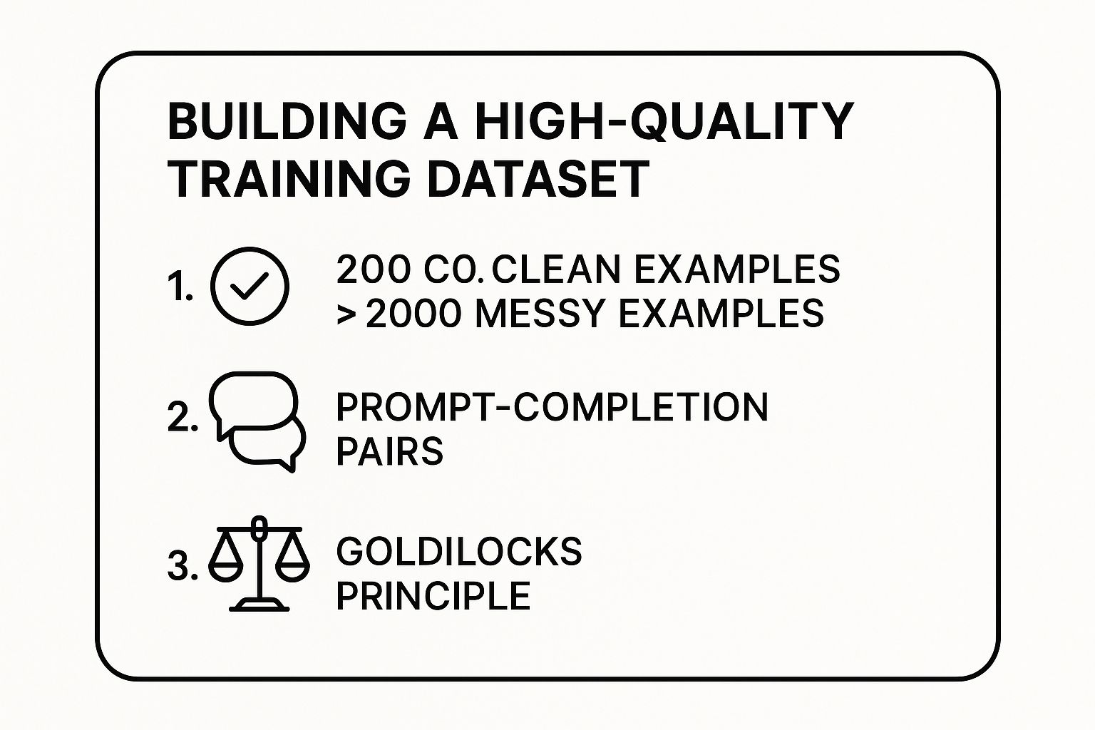 Infographic about how to fine tune llm