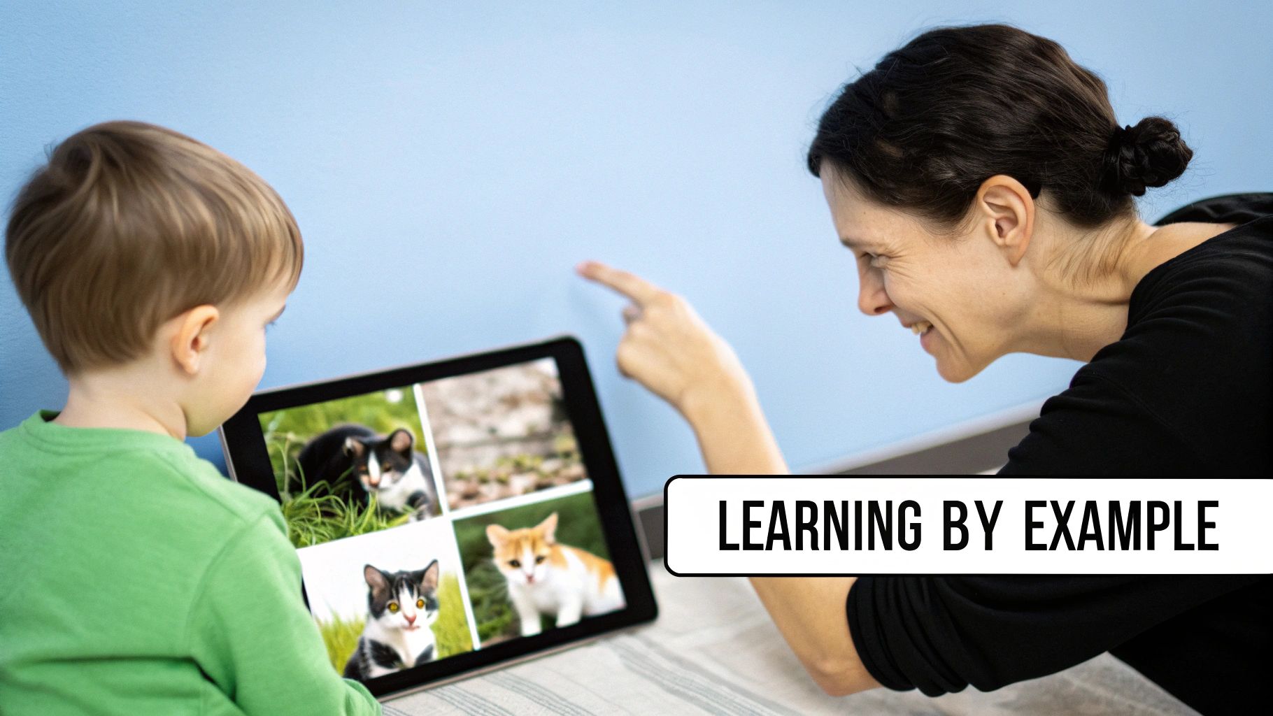 A visual representation of an AI brain processing information