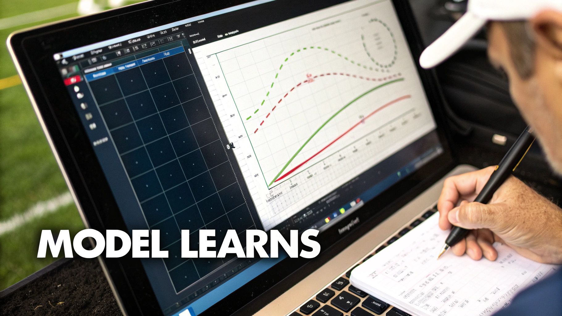 An image of a stylized brain with glowing neural pathways, representing the AI learning process.