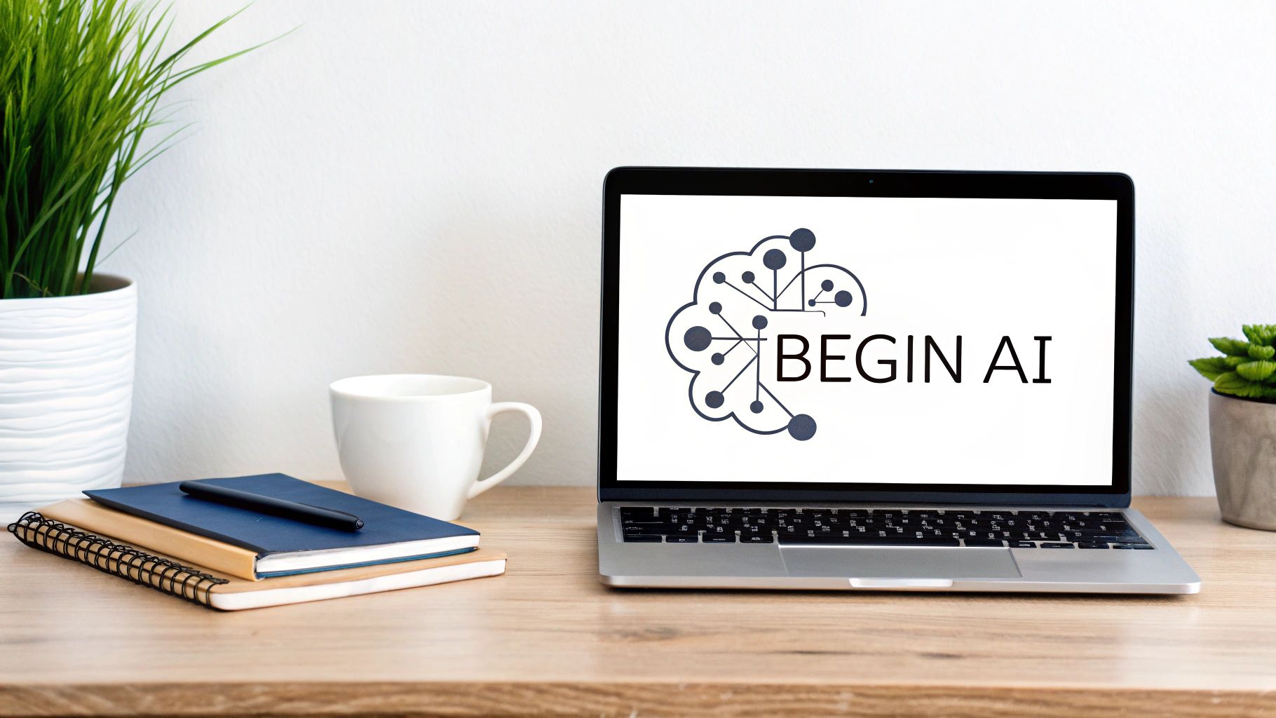 An abstract image of interconnected nodes representing artificial intelligence concepts.