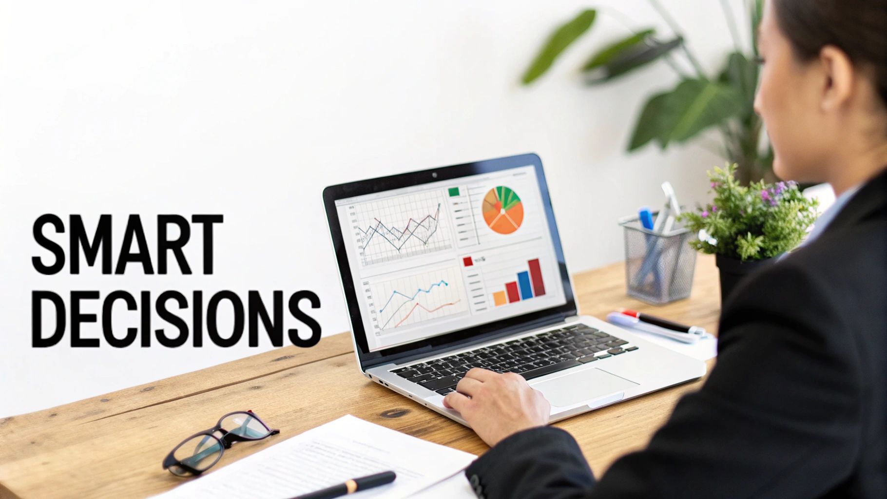 A digital illustration of a brain with interconnected nodes and business icons, symbolizing machine learning in business