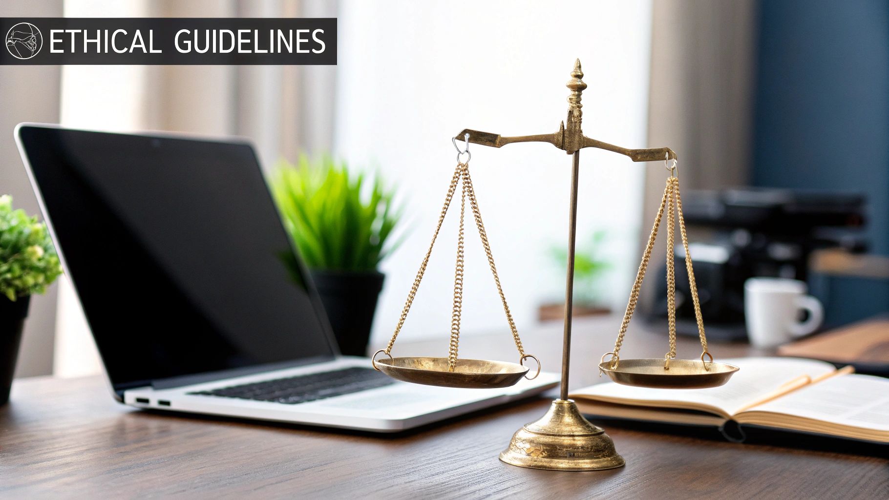 A diverse group of people interacting with a digital interface that shows fair and unbiased outcomes, illustrating the positive impact of fair AI.