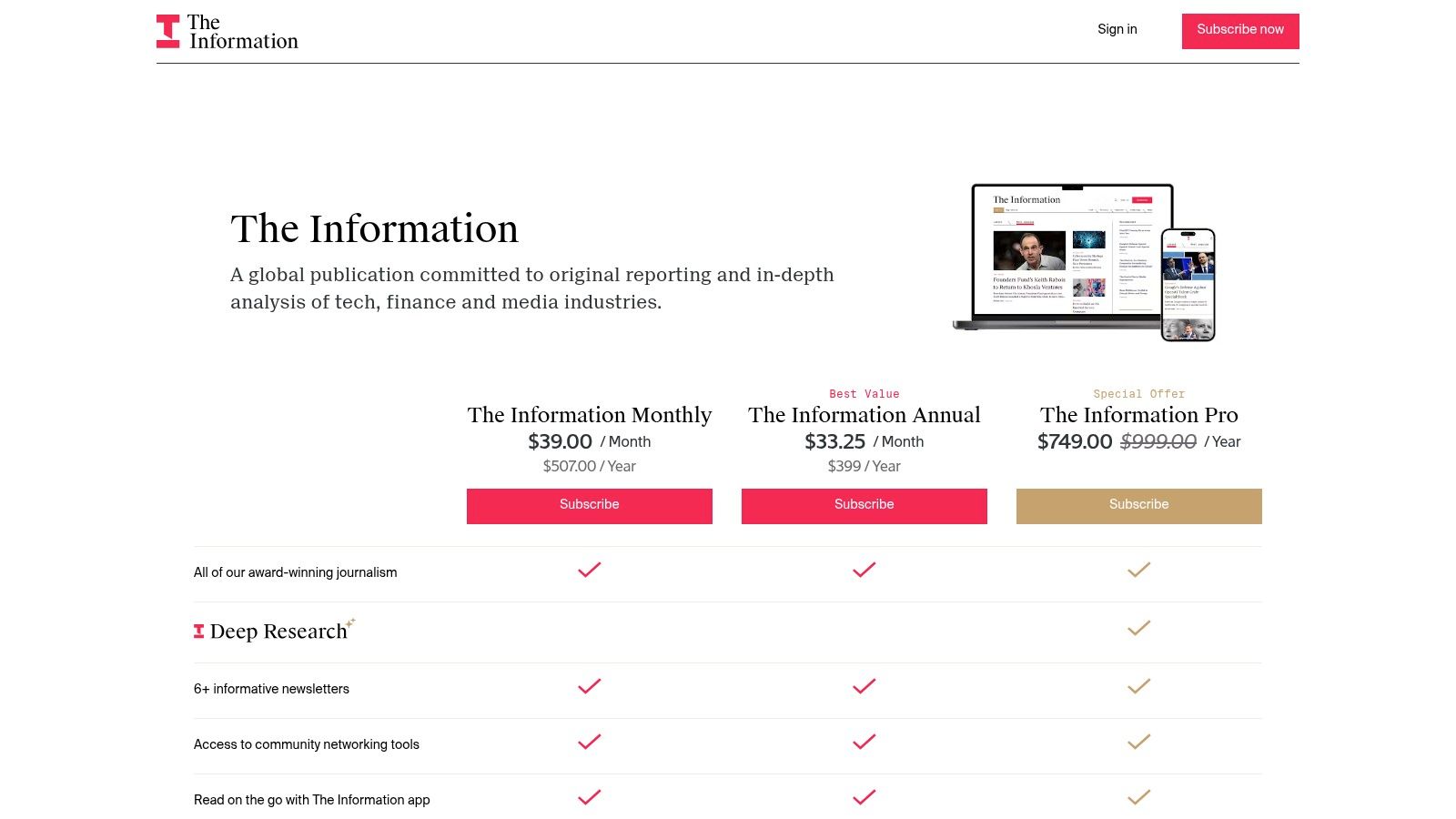 The Information — AI, Big Tech, and Venture