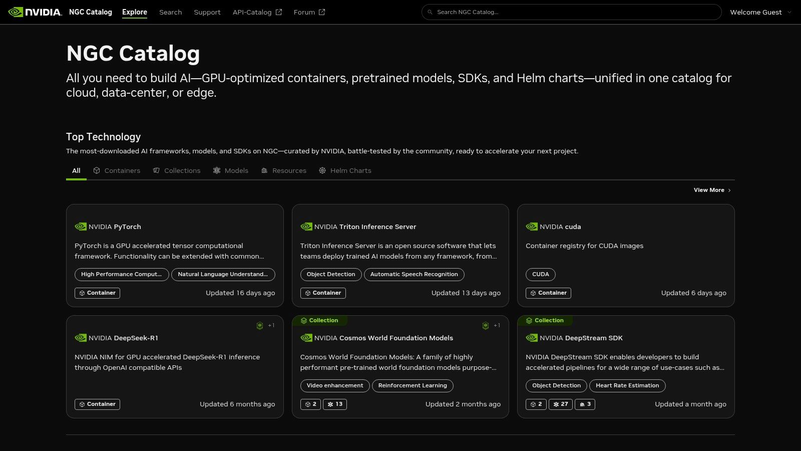 NVIDIA NGC Catalog (Official)