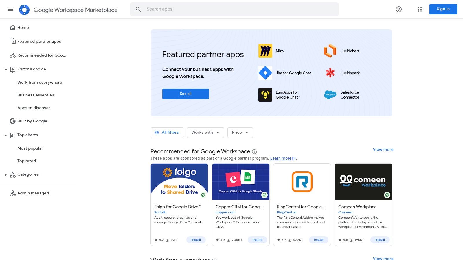 Google Workspace Marketplace