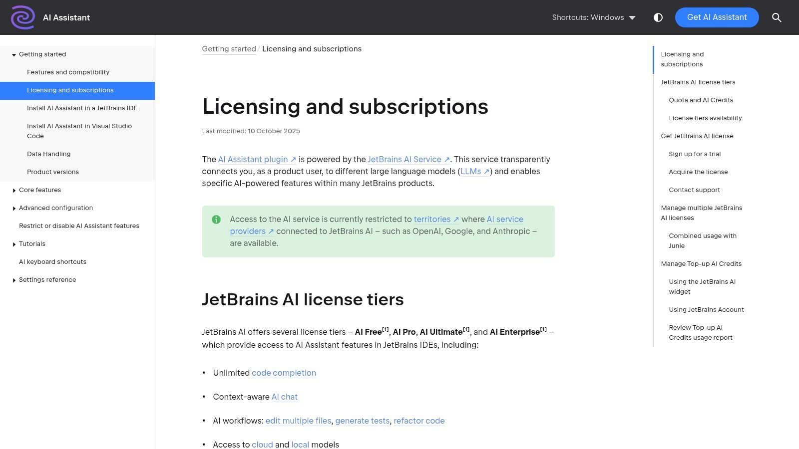 JetBrains AI Assistant