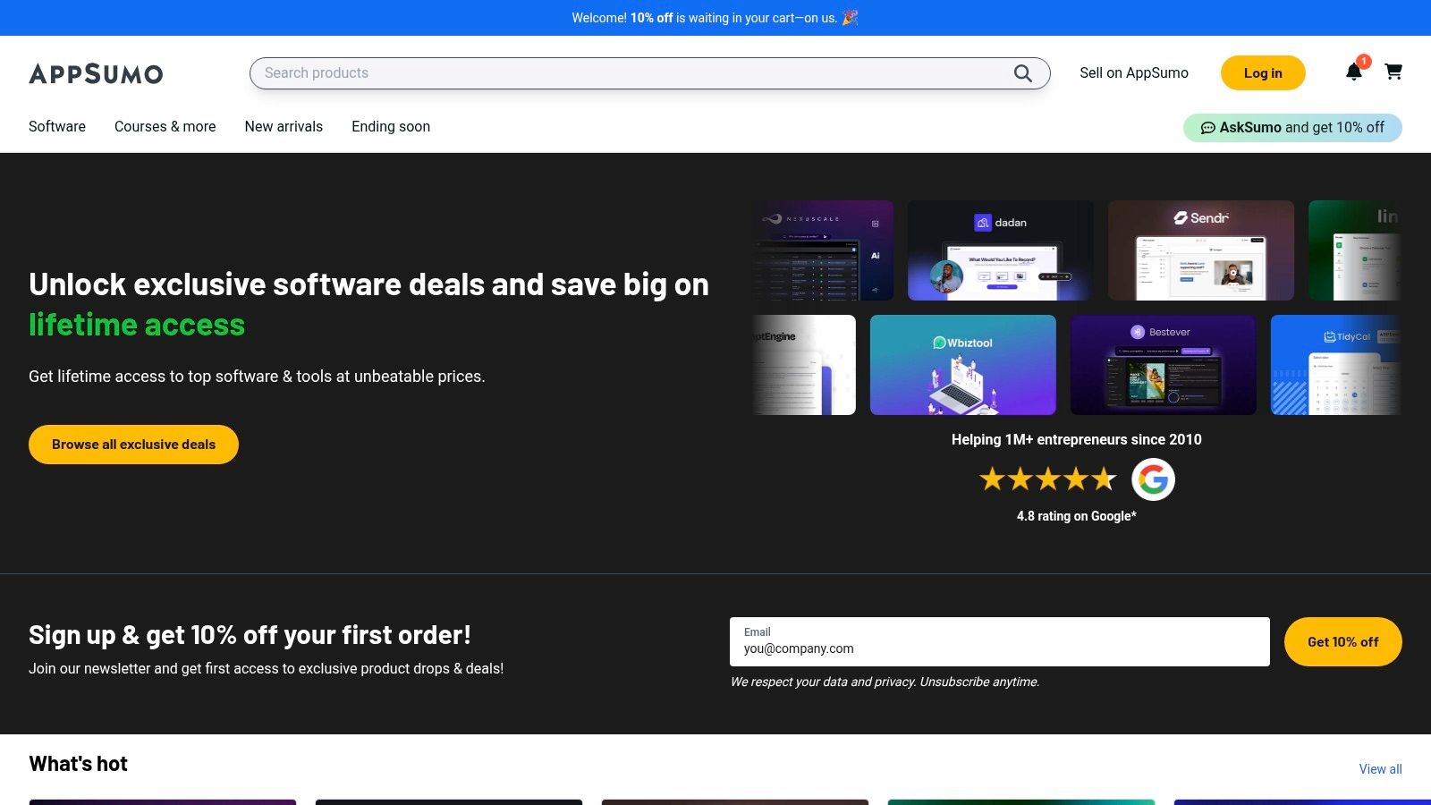 AppSumo (AI software deals for SMBs)