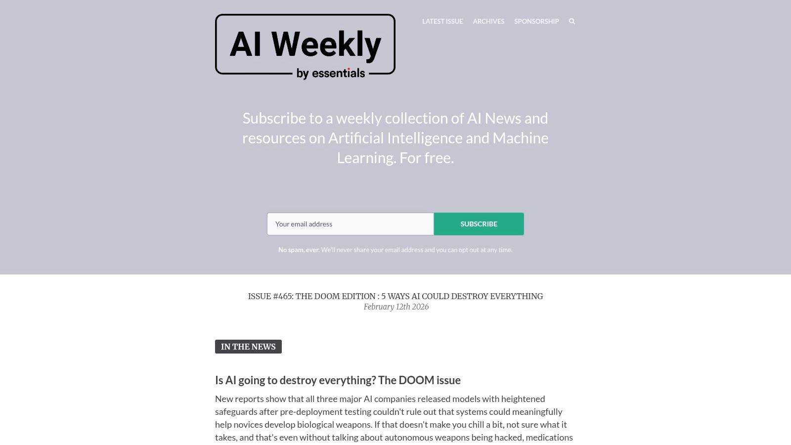 AI Weekly (aiweekly.co)