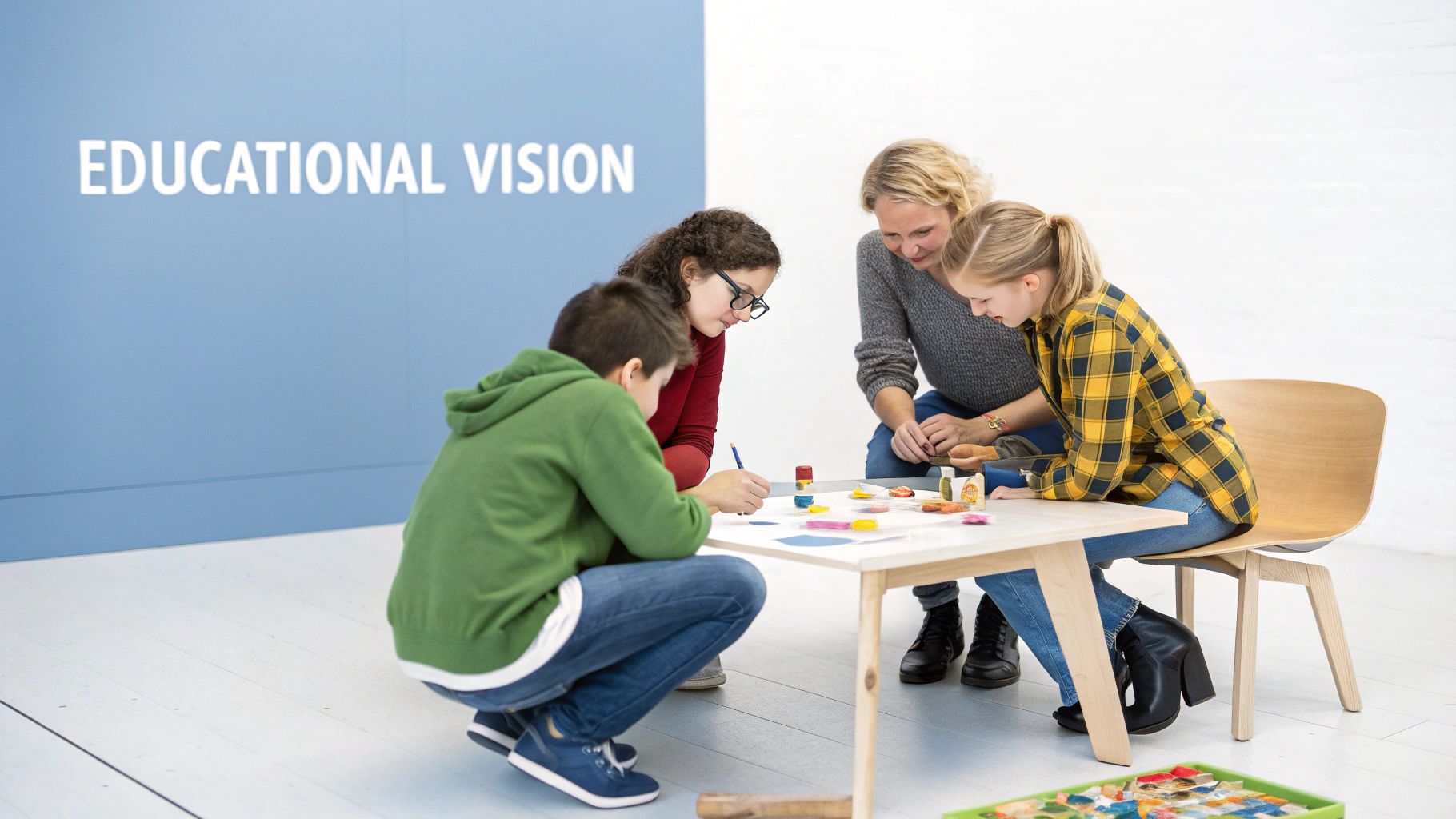 A person writing a detailed business plan on a large piece of paper with charts and graphs.