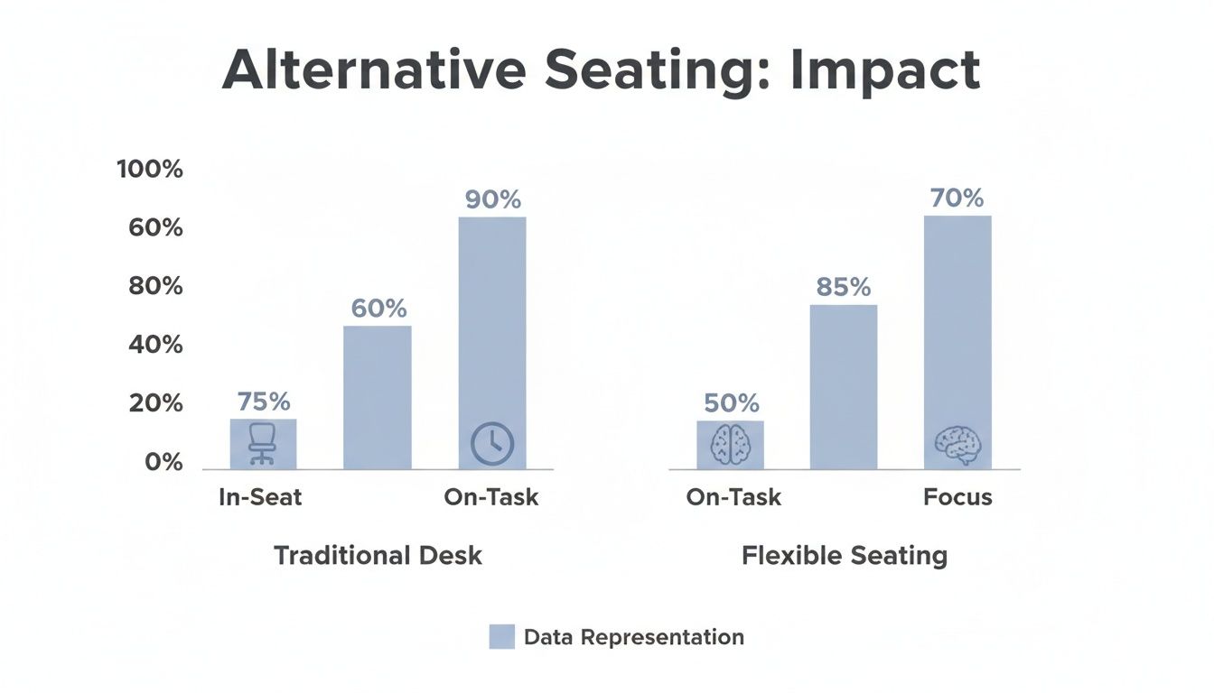 Infographic about alternative classroom seating