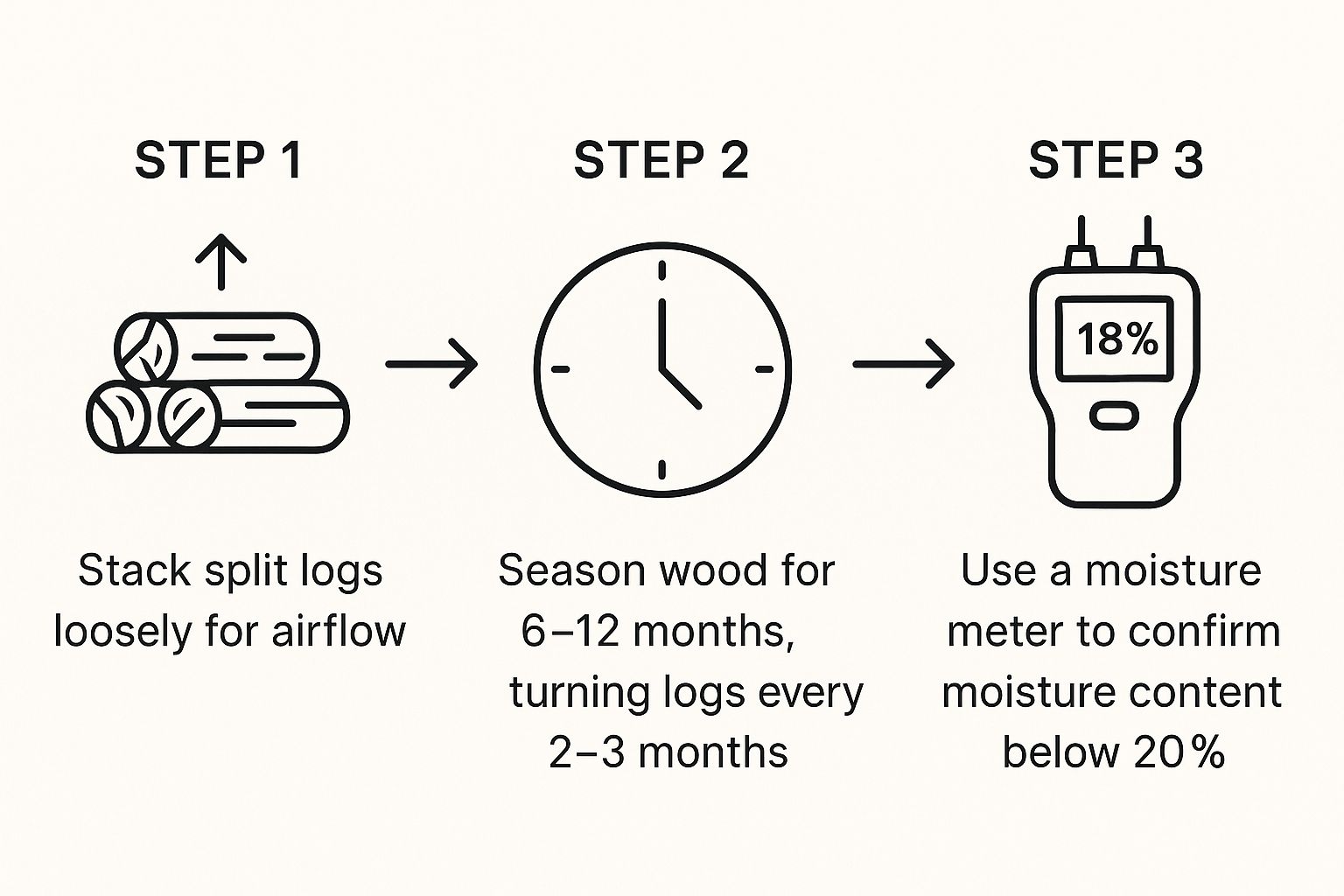 How to Season Firewood for a Perfect Burn | The Log Company