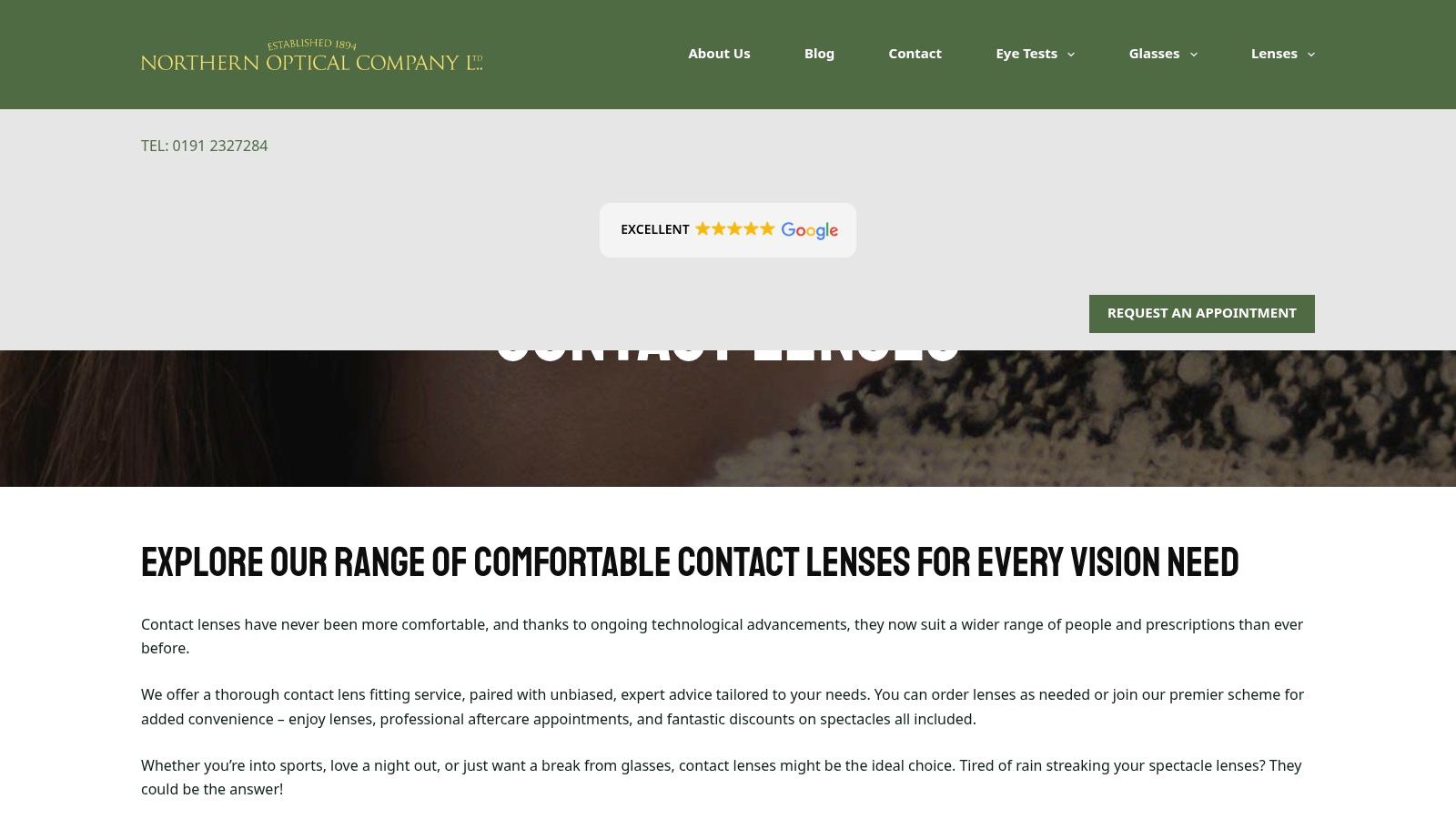Contact Lenses | Northern Optical Company