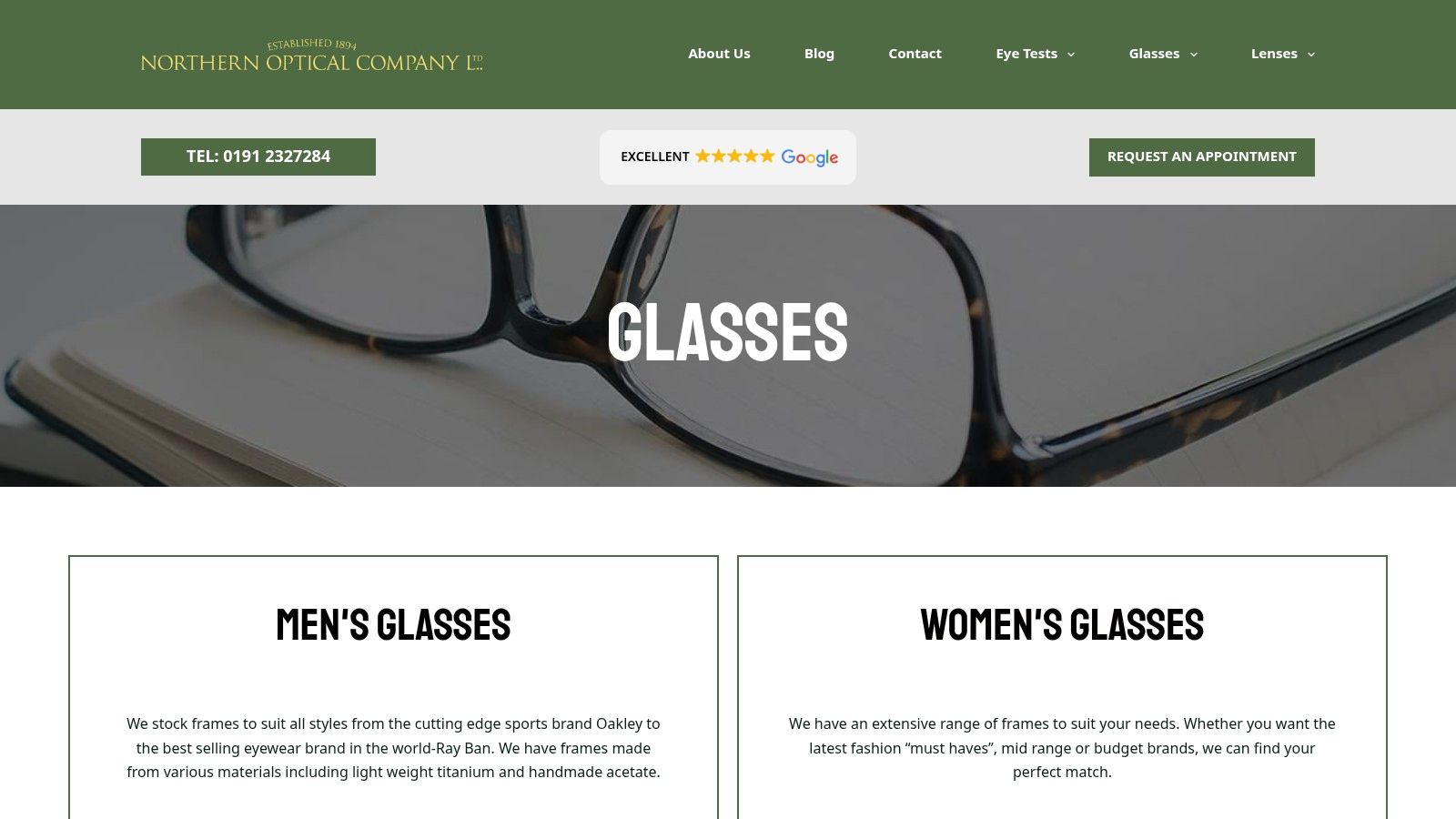 Glasses | Northern Optical Company