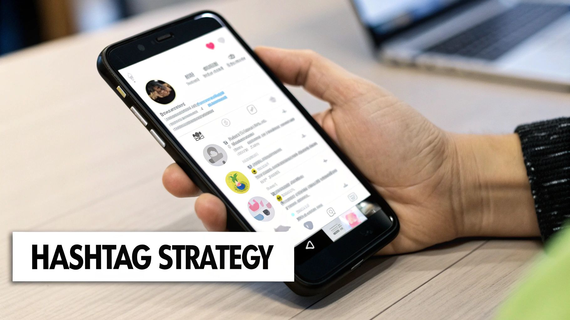 An image showing various charts and graphs on a computer screen, representing social media analytics and SEO performance data.