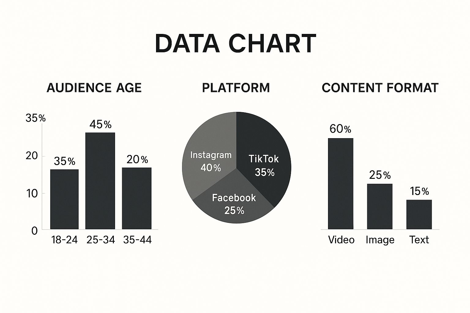 Infographic about social media contentplan