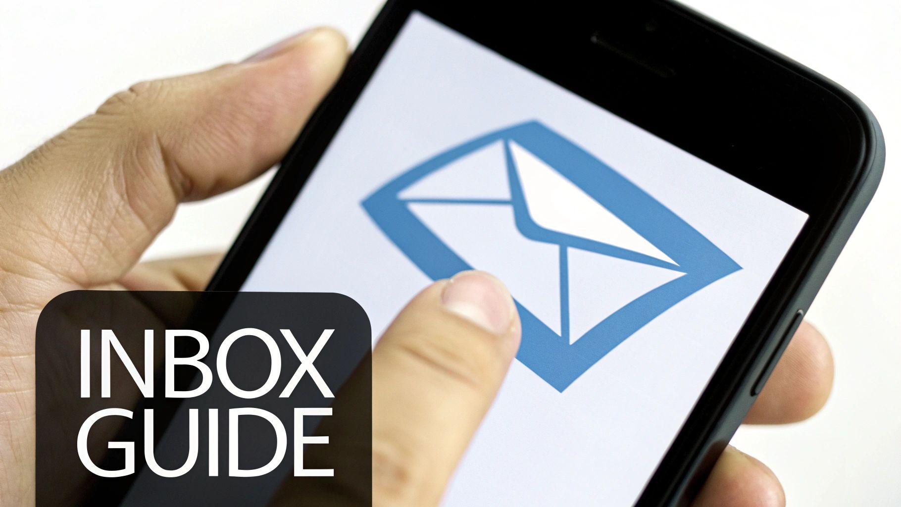 A person sending a direct message on their smartphone