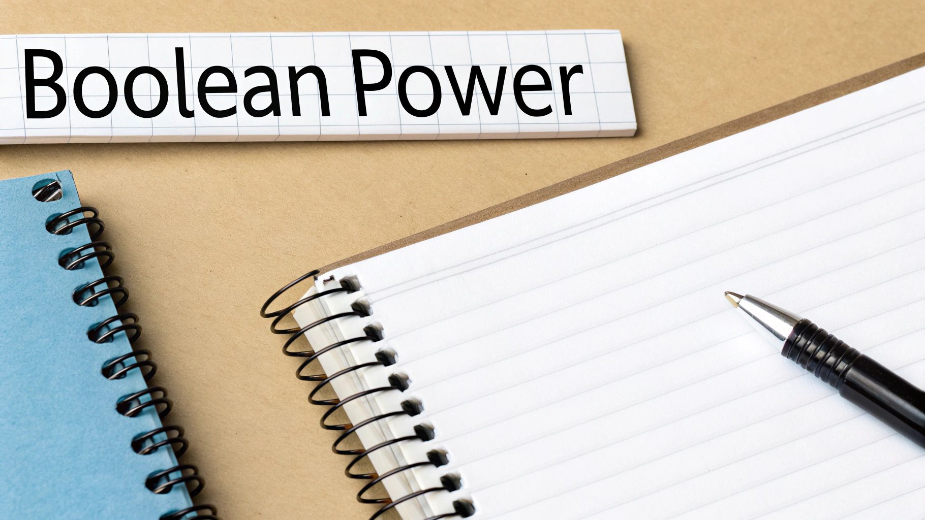 A flowchart showing how Boolean operators like AND, OR, and NOT refine search results