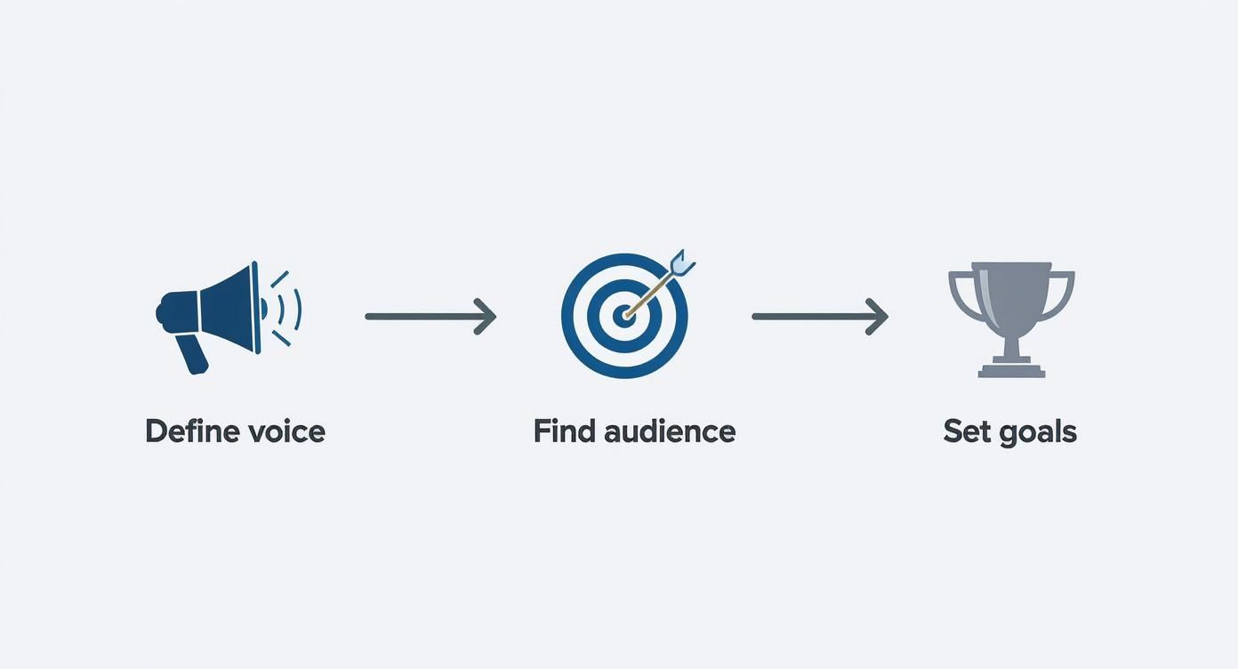 Infographic about content creation for social media