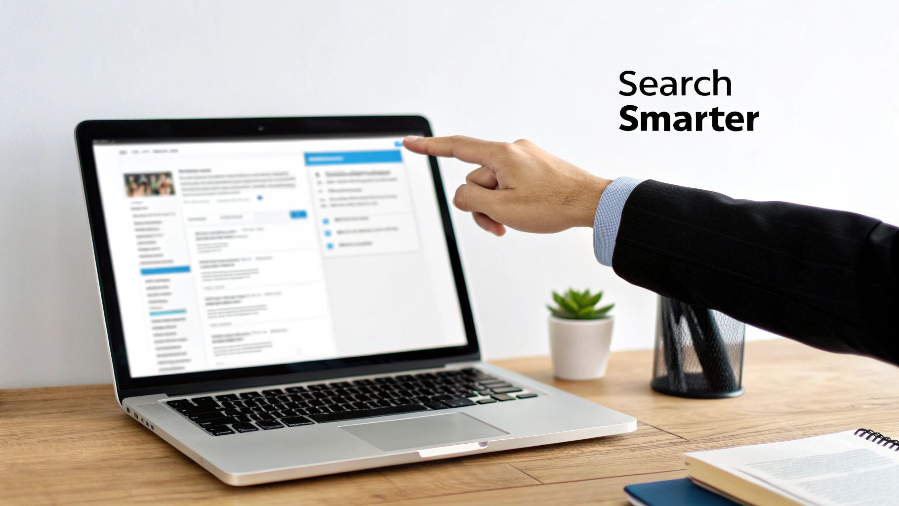 A person using a laptop with the LinkedIn logo on the screen