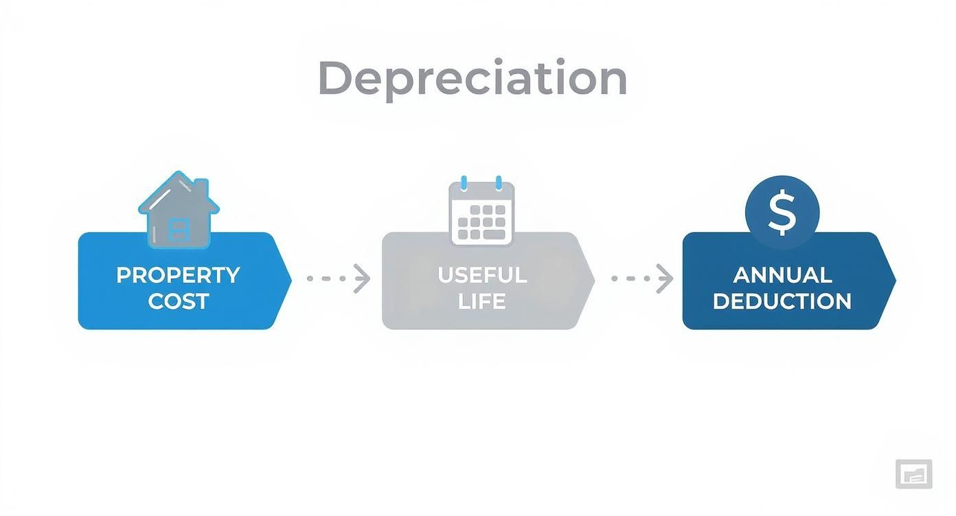 Infographic about calculate rental income tax