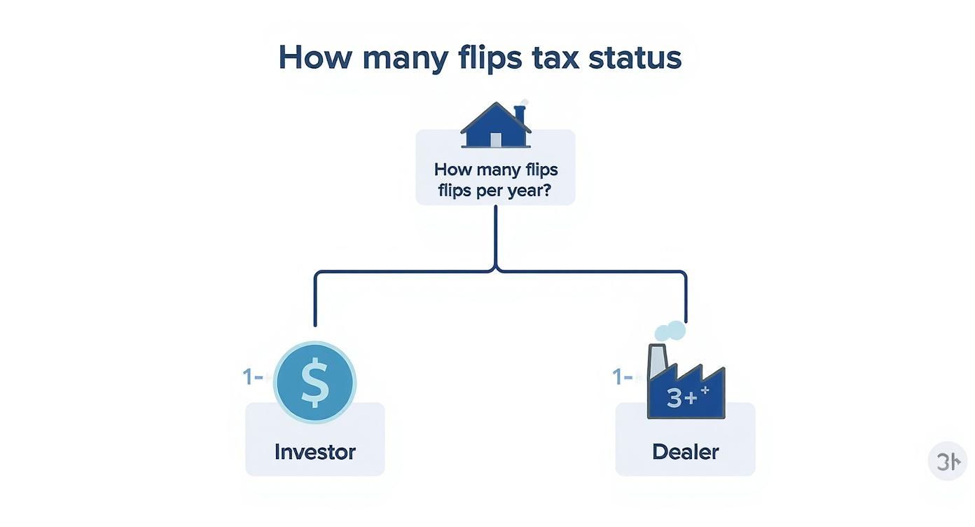 Infographic about flipping houses taxes