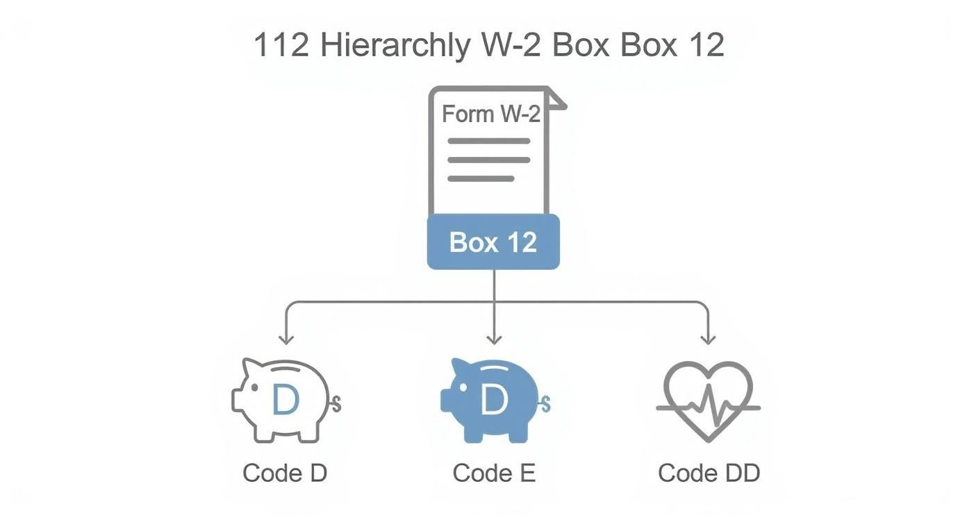 Infographic about box 12 codes