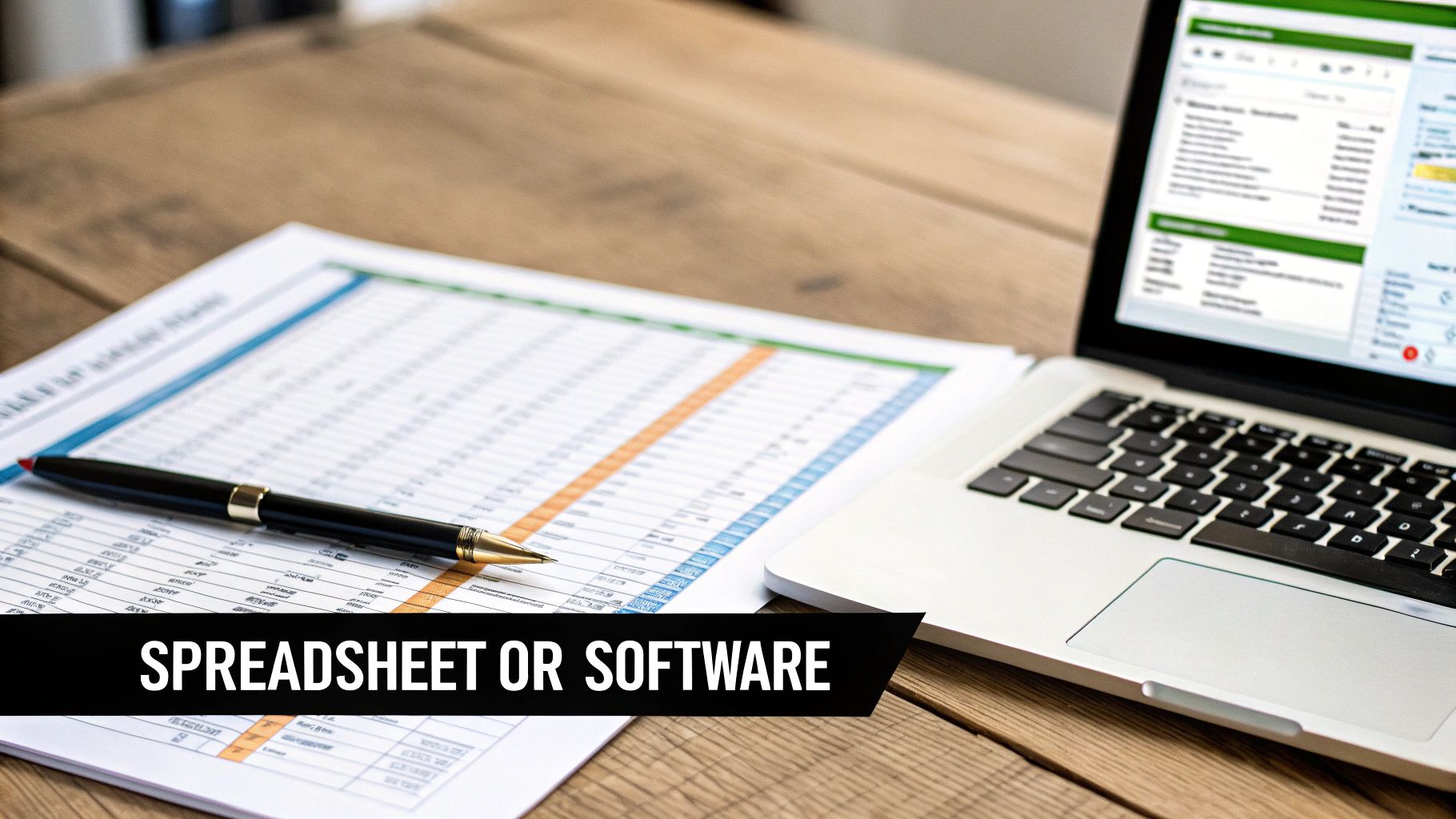 A person comparing payroll software options on a laptop, with charts and graphs on the screen.