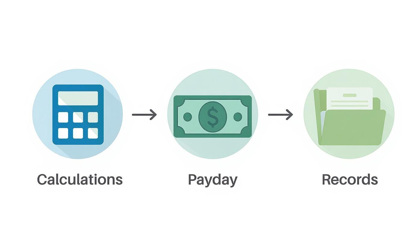 Infographic about how to do small business payroll