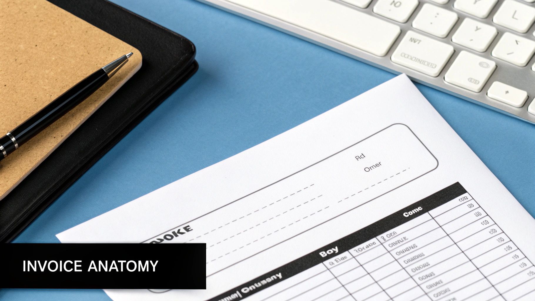Professional invoice detailing services and costs