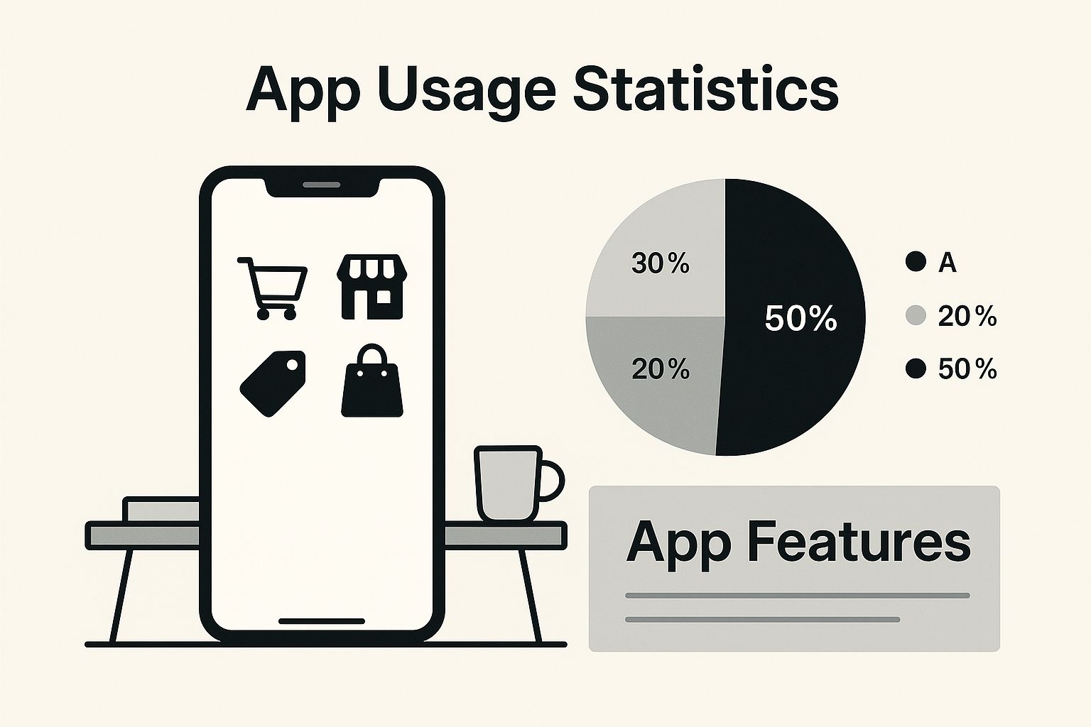 Infographic about mobile app development for ecommerce