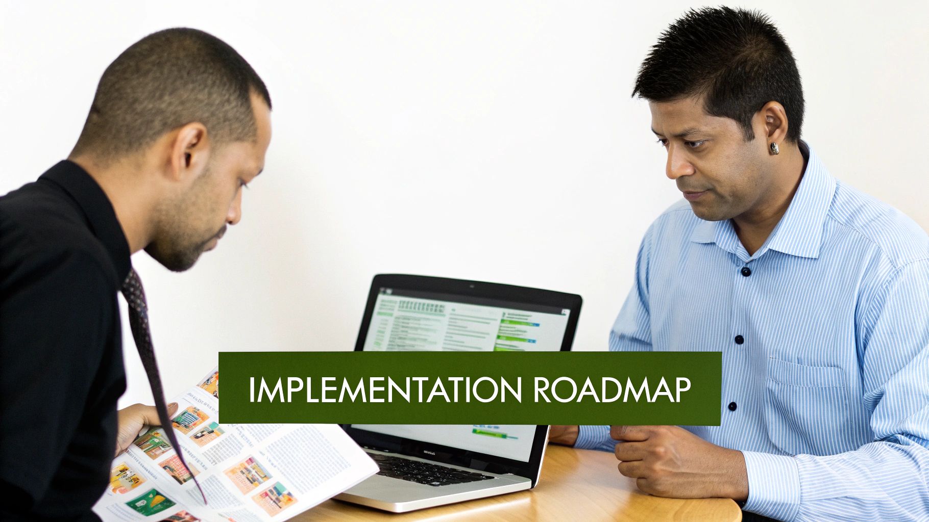 A team planning an Odoo implementation on a whiteboard.