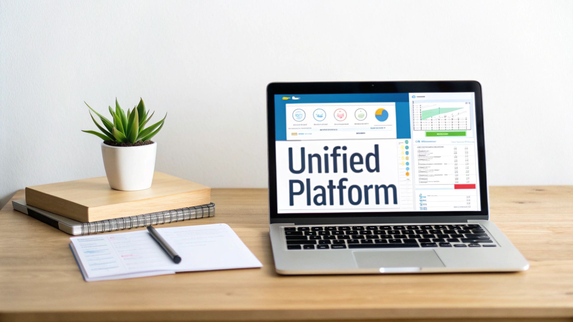 A professional team collaborating on a project, representing the unified nature of an ERP system.