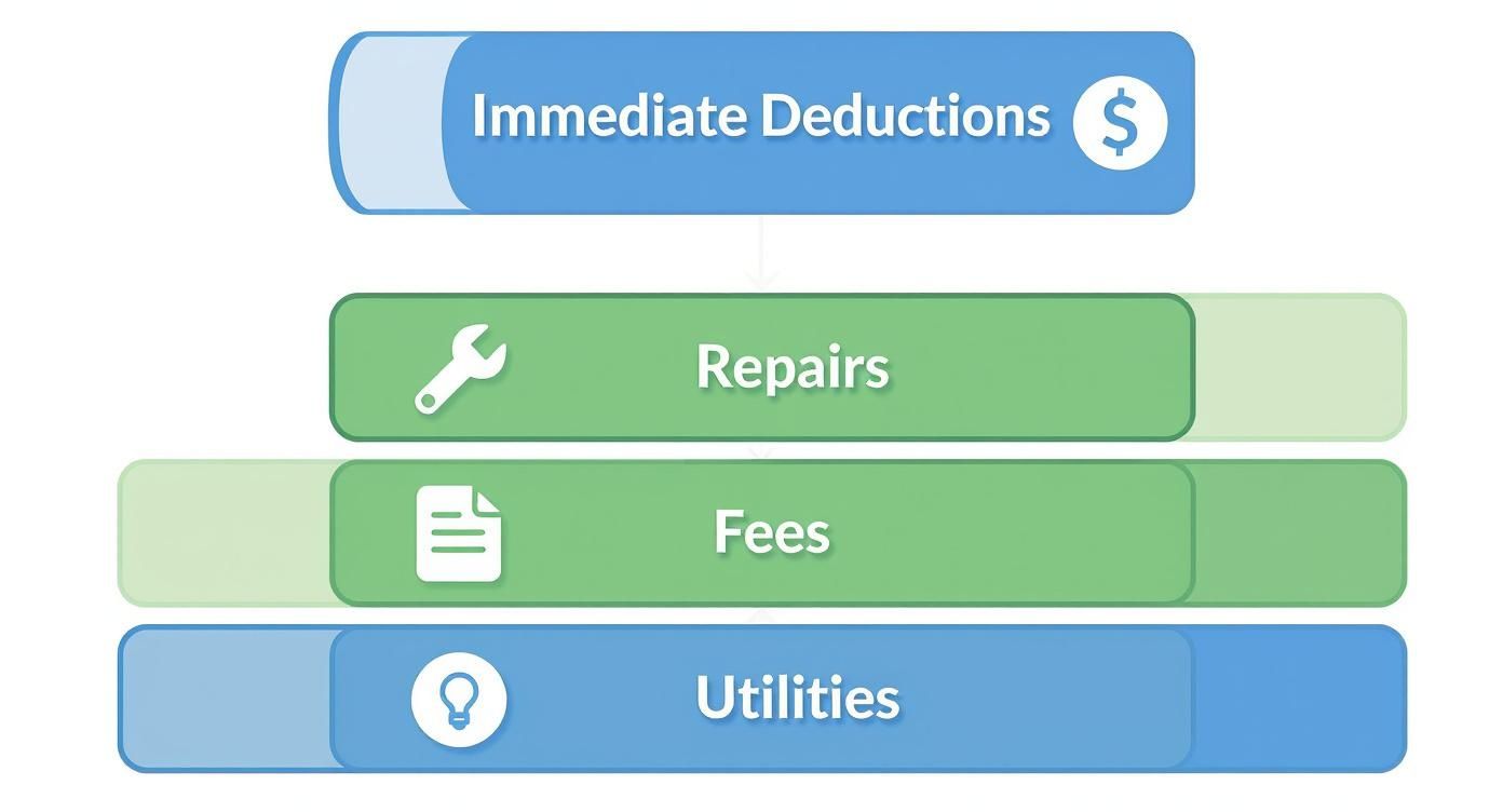 Infographic about rental property deductions