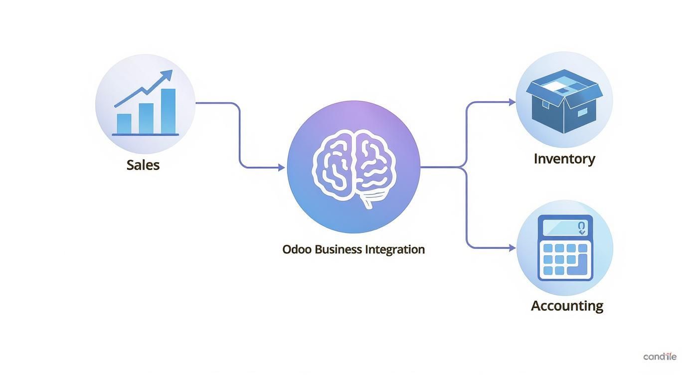 Infographic about ODOO application