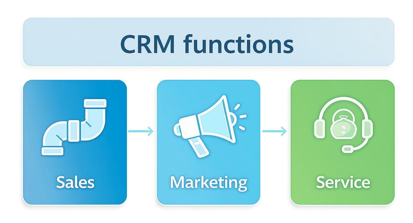 Infographic about erp vs crm