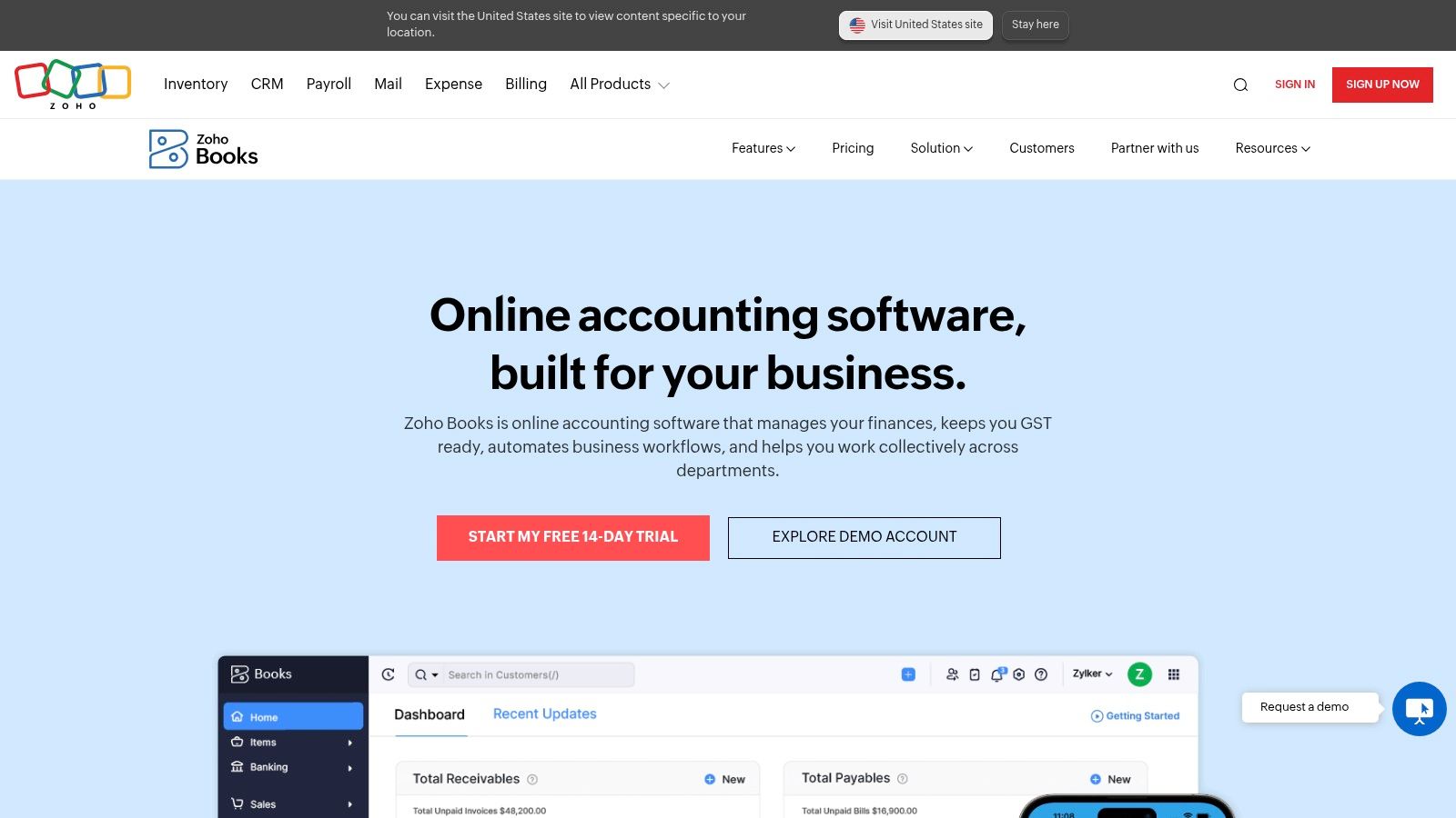 Zoho Books (Australia)