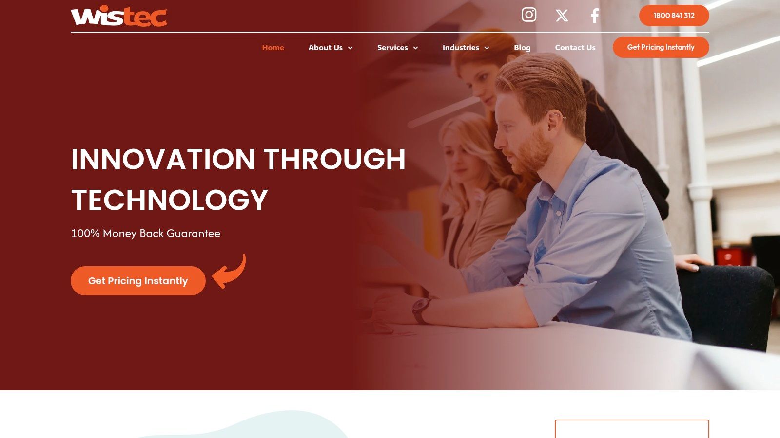 A business team collaborating on a manufacturing ERP software implementation