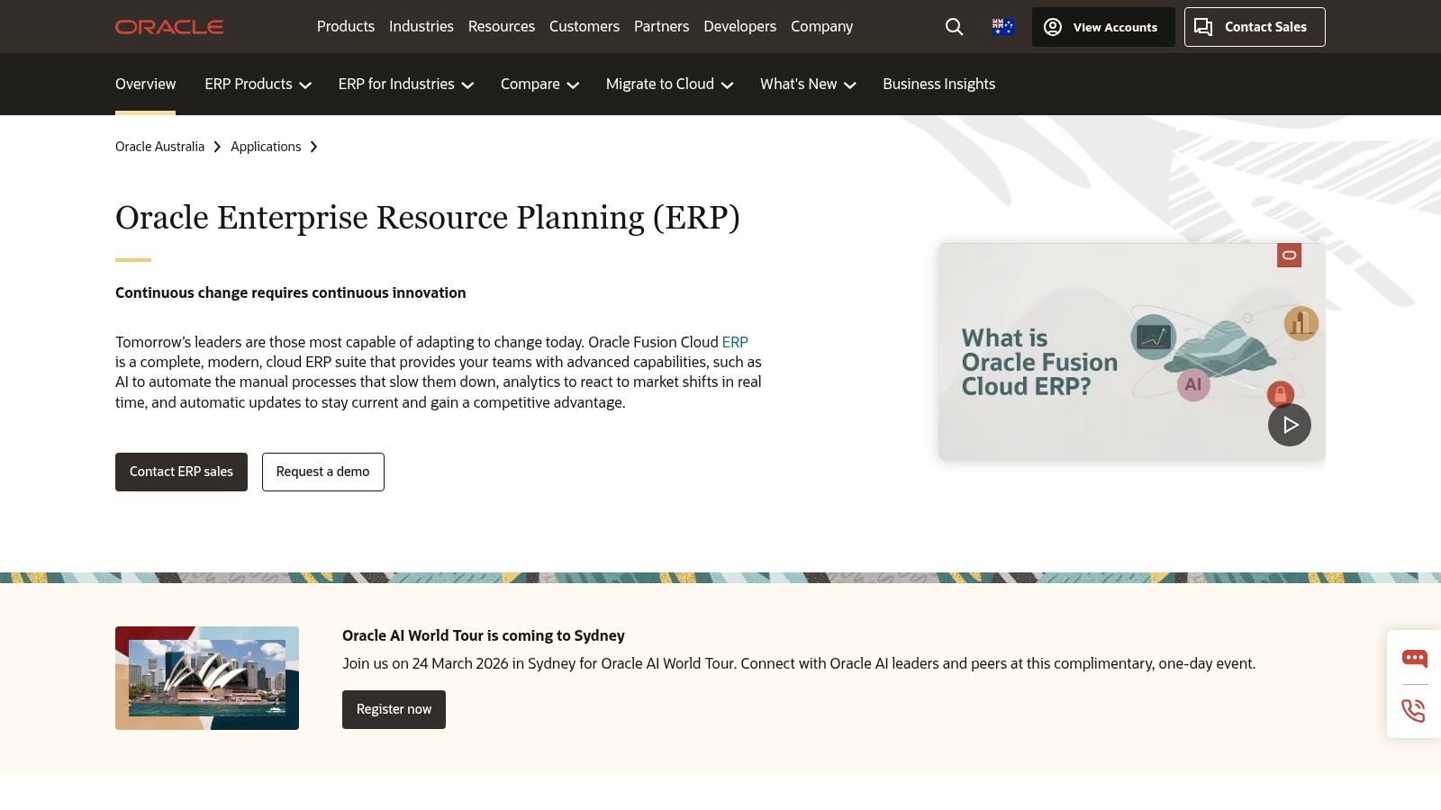 NetSuite (Oracle) – Manufacturing Edition