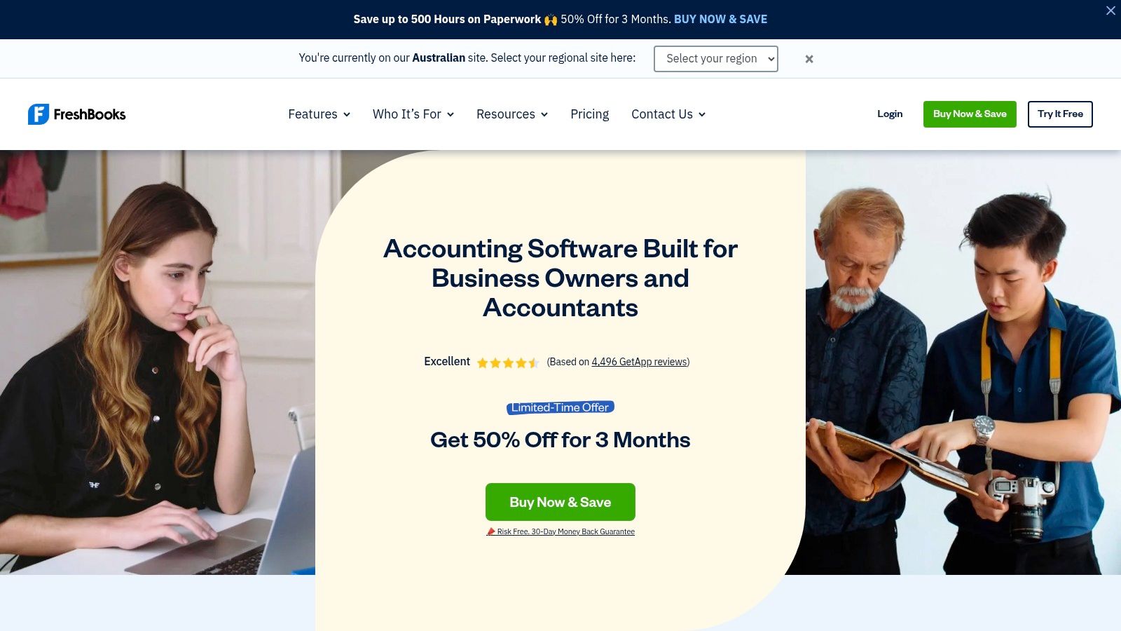 FreshBooks (Australia site)